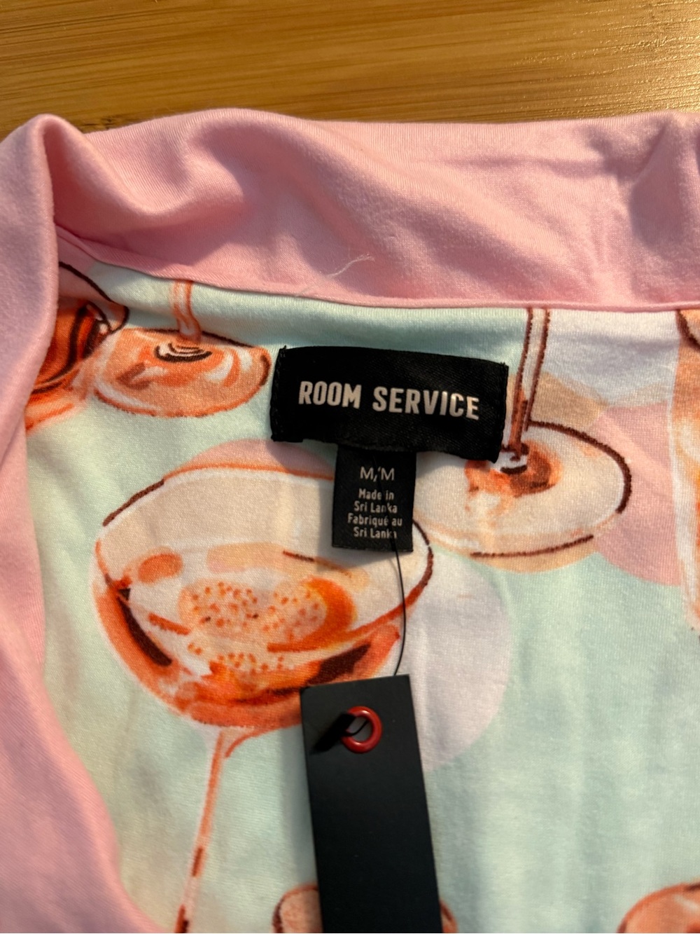 Women’s Mint & Pink Cocktail-Print Pajama Set - Picture 10 of 11